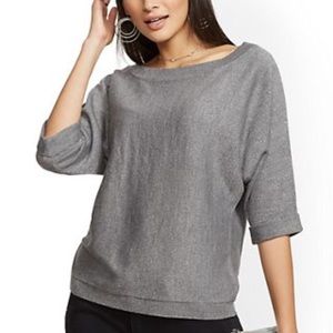 Easy dolman sweater- metallic
